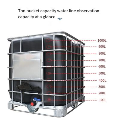 IBC 1000 리터 화학 저장은 HDPE 액체 저장 용기를 나릅니다
