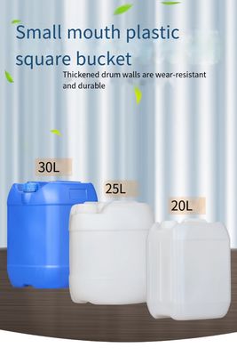 패키징하는 HDPE 5 갤런 저수 탱크 25L 폐쇄 헤드 플라스틱 들통 액체