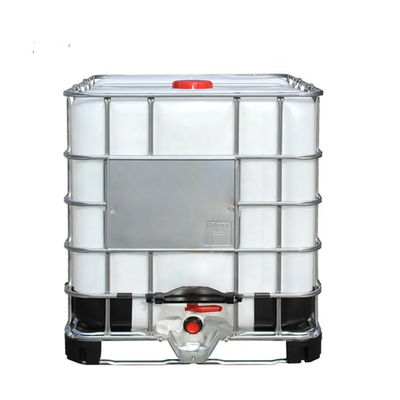 쌓아 올릴 수 있는 IBC 화학물 컨테이너 1000L IBC 플라스틱 운반 백색