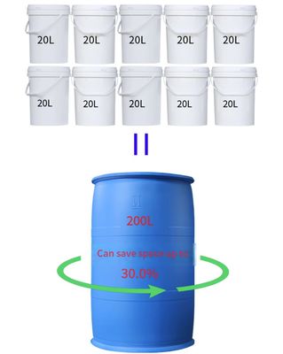 2 작은 구멍과 오래가는 200L HDPE 플라스틱 컨테이너 배럴