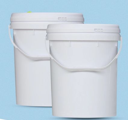 원통 백색 플라스틱 버킷 식품 등급 5 갤런 페인트 통 HDPE