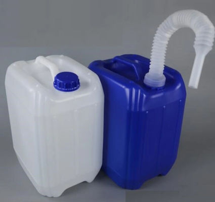 그리스는 케케묵은 재리 캔 HDPE 25 리터 화학물 컨테이너를 에워쌌습니다