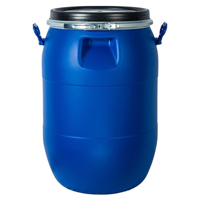 60 리터 HDPE 오픈 톱 블루 플라스틱 드럼