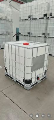 화학적 HDPE IBC 탱크는 1 톤 플라스틱 탱크 하얀 ISO9001을 사각처리합니다