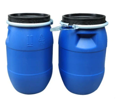 푸른 오픈 탑 HDPE 드럼 실린더 50 리터 플라스틱 관 ODM