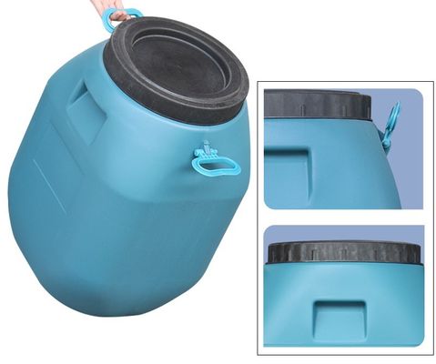 HDPE 화학적 바렐 용기 50L 플라스틱 스퀘어 드럼 80*47mm