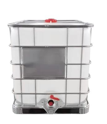 액체성 저장을 위한 HDPE 화학 1000L IBC 탱크 플라스틱 백색