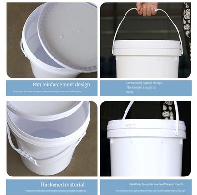 저장을 위한 다중-컬러 소성 도료 버킷 들통 20L HDPE 사용