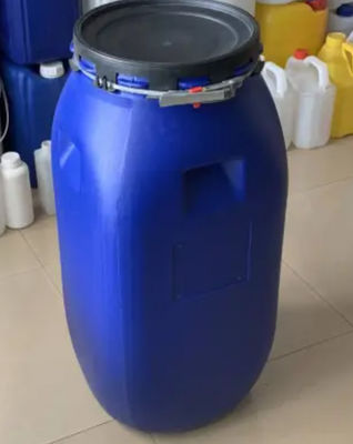 향기가 없는 HDPE 60 리터 플라스틱 드럼 푸른 오픈 탑 플라스틱 관